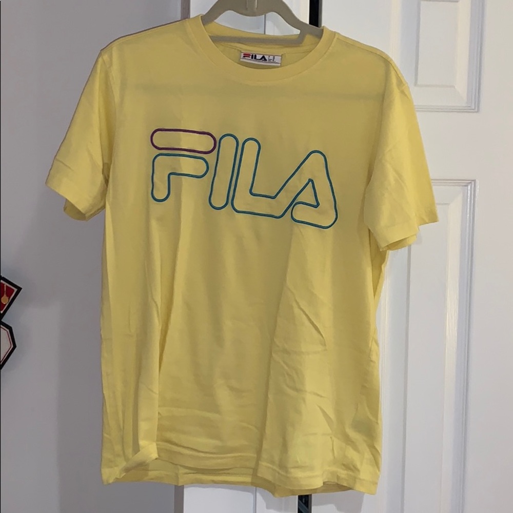 Fila Yellow Tshirt Size Medium